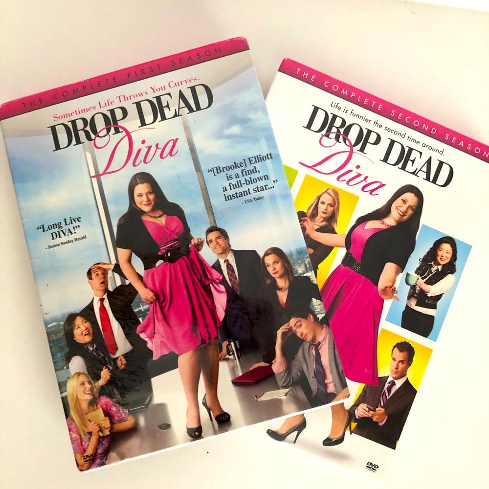 New Drop Dead Diva Seasons 1 and 2 DVDs Legal Drama Lawyer Comedy TV Show Binge